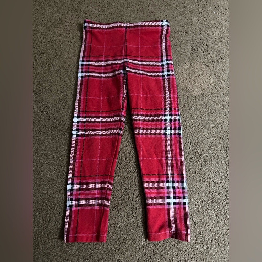 Red Plaid leggings